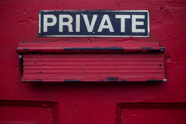 Privacy, Private door sign