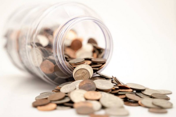 Jar of coins, Money, Fine