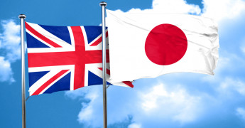 UK Japan flags