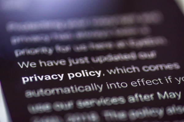 Privacy policy, blog