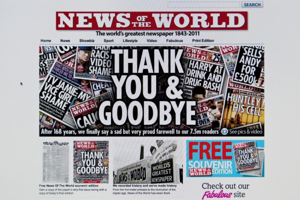 News of the World phone hacking