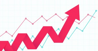 Business growth, arrow, graph, trend, blog