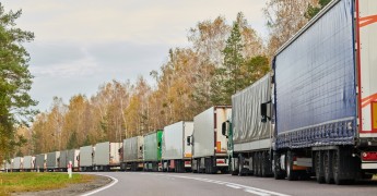 Brexit, lorry traffic jam