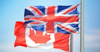 UK Canada flags