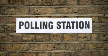 UK Elections, polling station, prolitical