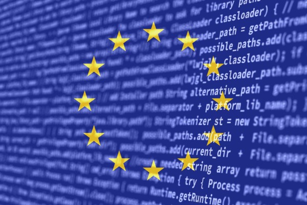EU Flag, digital, html code