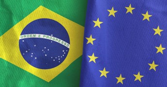 EU Brazil flags