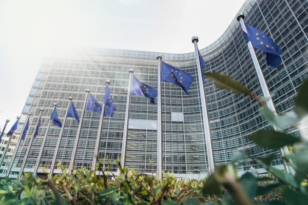 European Commission, EU flags