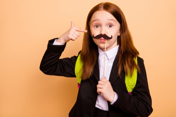 Fake moustache, children