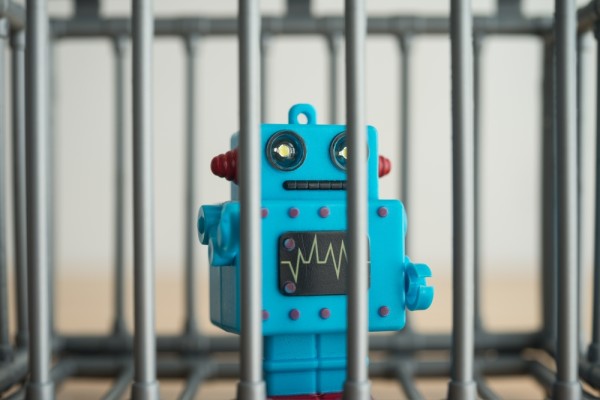 robot in jail